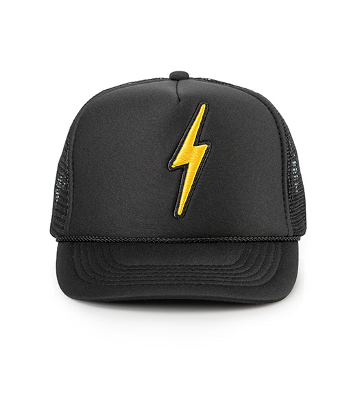 Lightning Bolt Patch Kids Trucker Hat