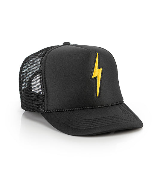 Lightning Bolt Patch Kids Trucker Hat