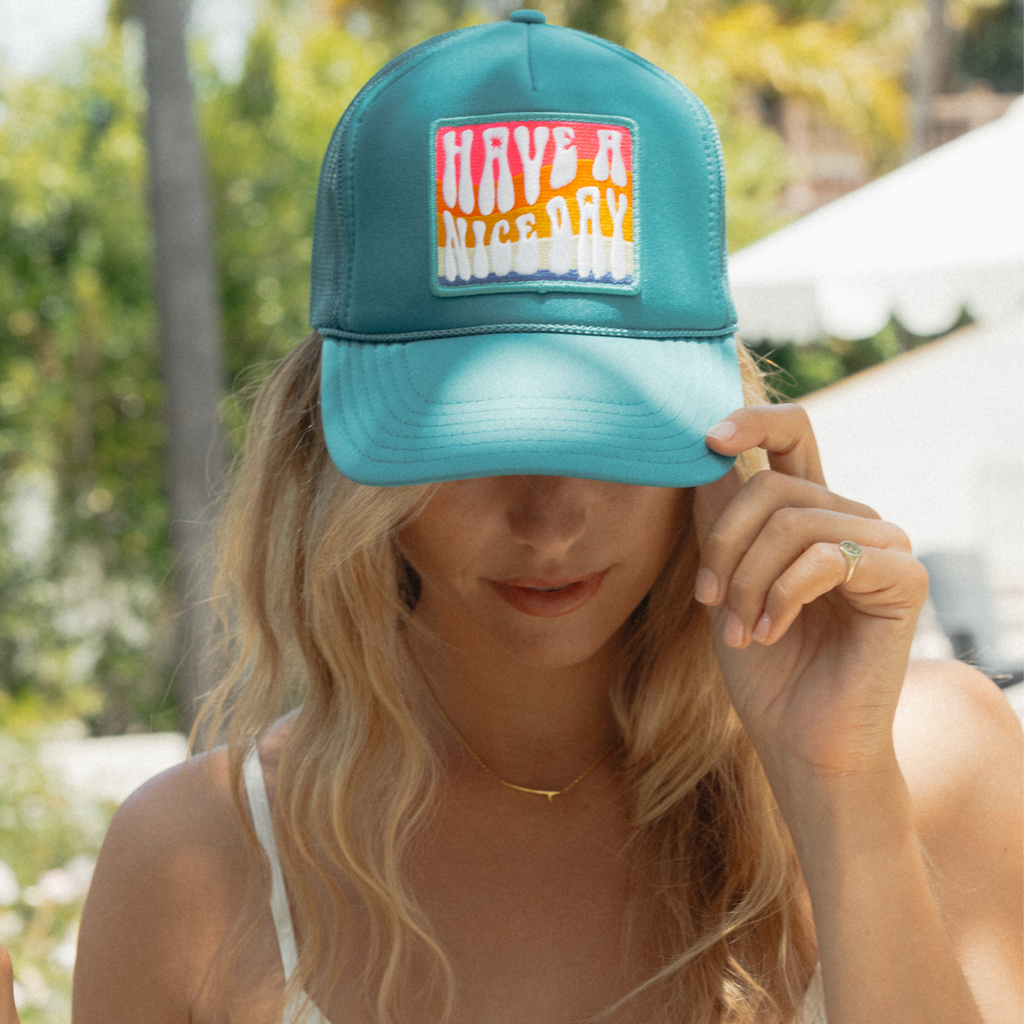 Have A Nice Day Patch Trucker Hat