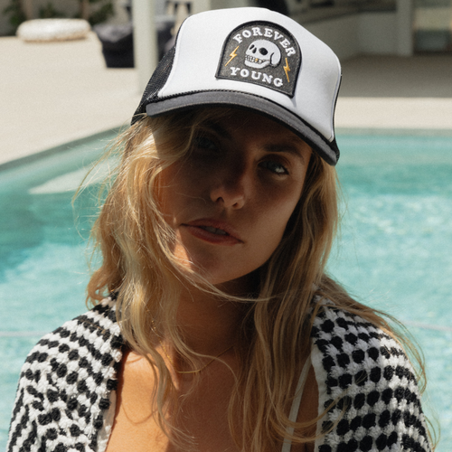 Forever Young Patch Trucker Hat