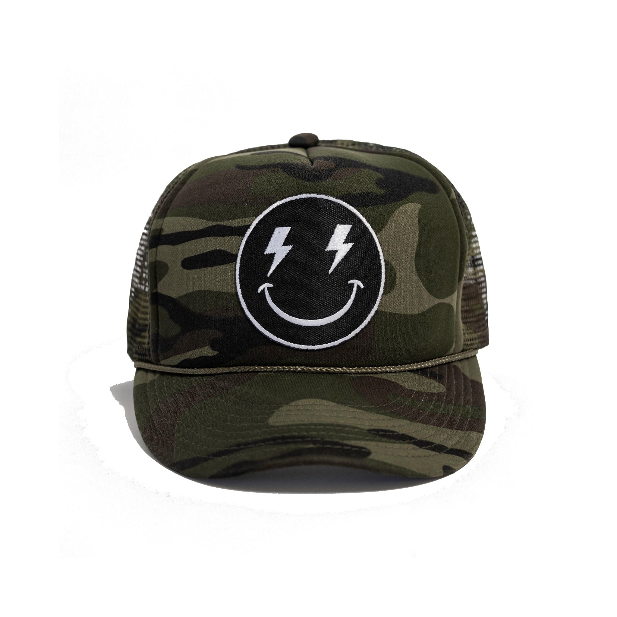 Bolt Smiley Patch Trucker Hat