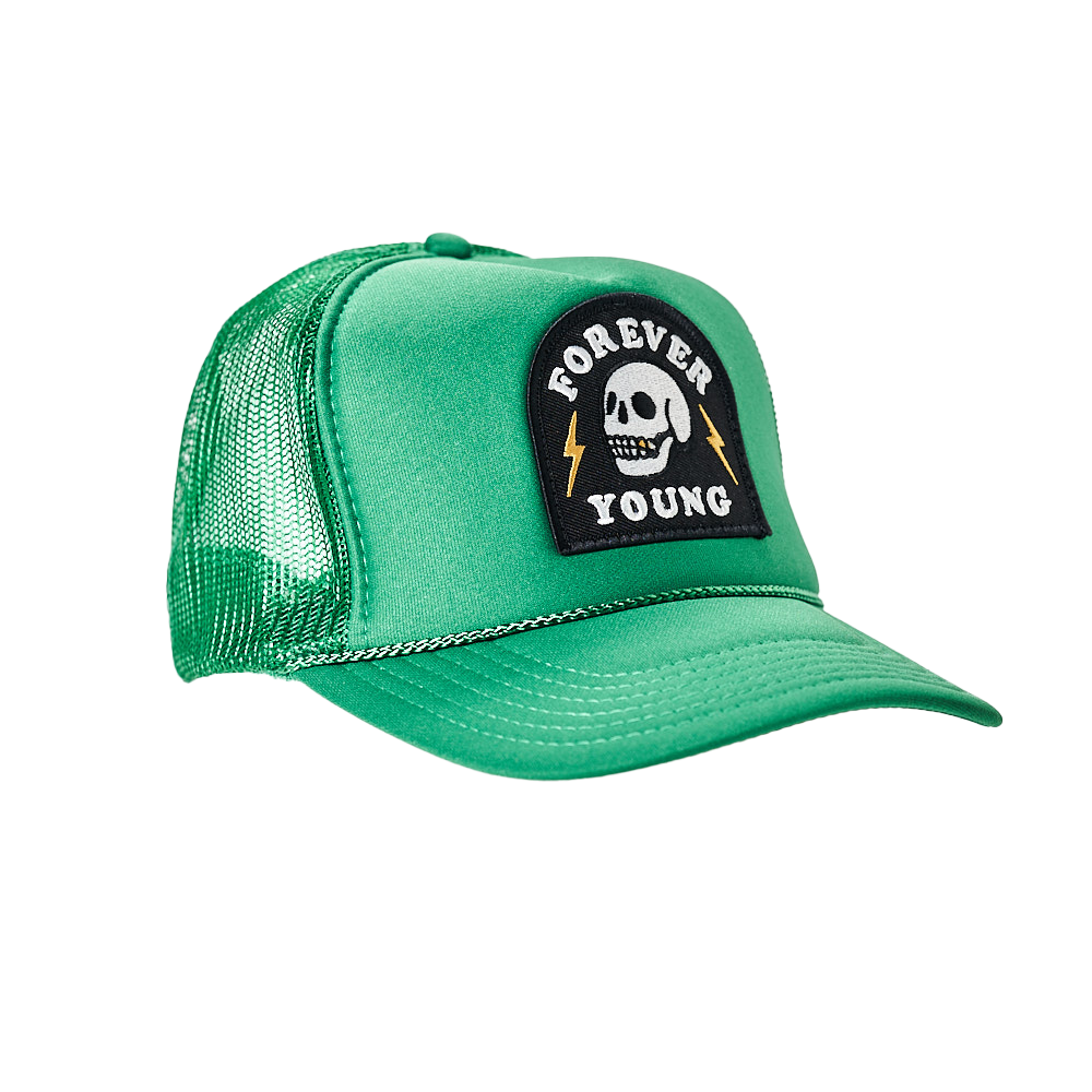 Forever Young Patch Trucker Hat