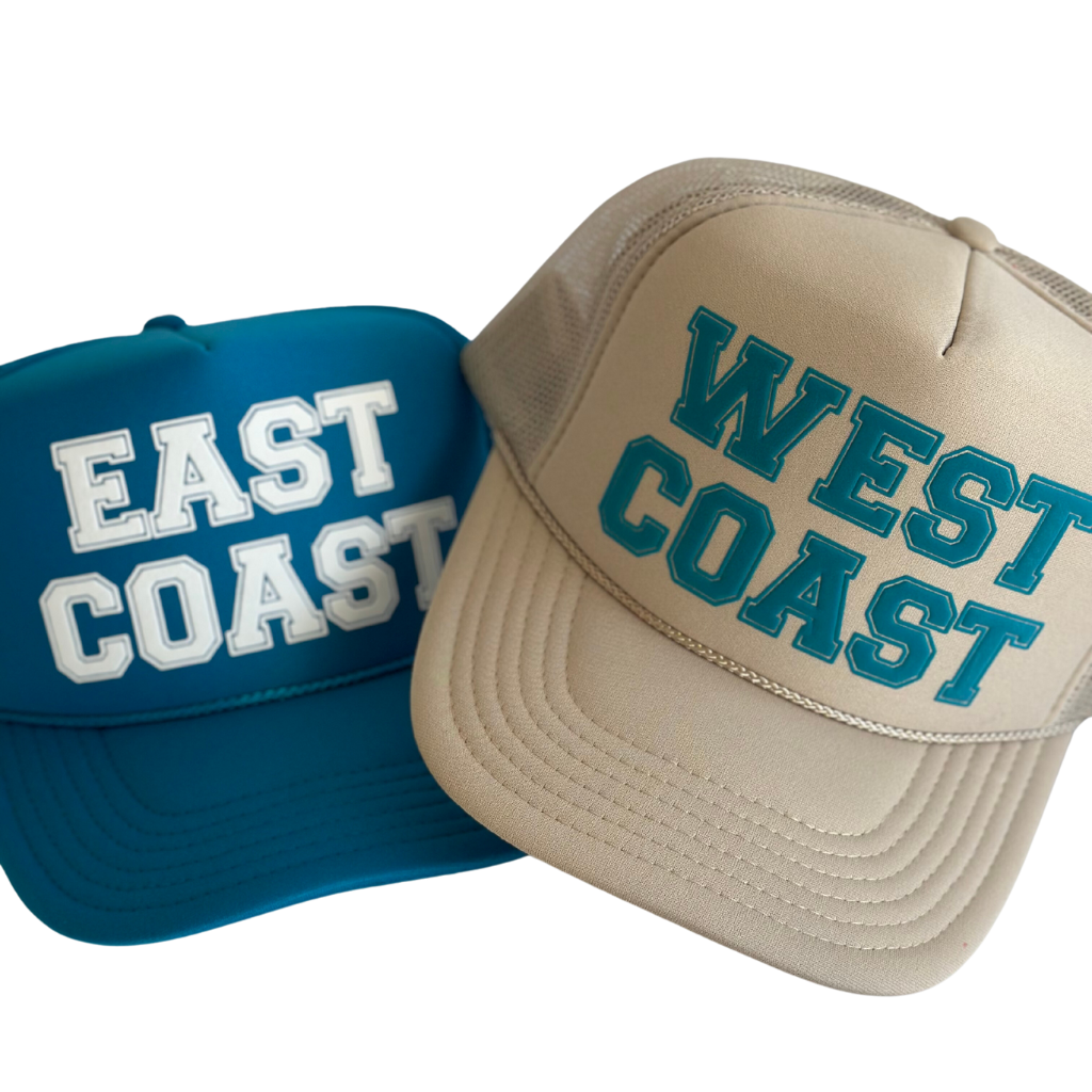 West Coast East Coast Trucker Hat